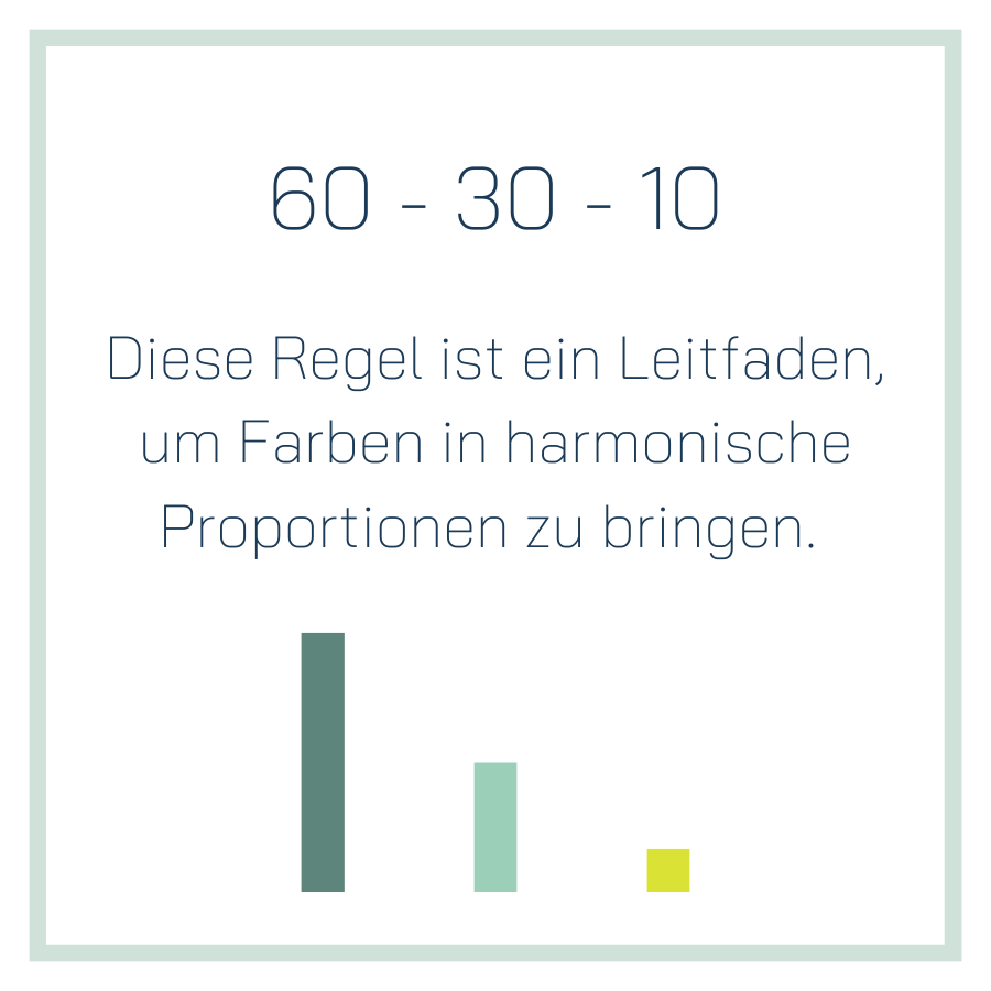 Die 60-30-10-Regel Farbenlehre von VAJUS Mediendesign