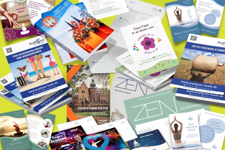 Printdesign von VAJUS Mediendesign